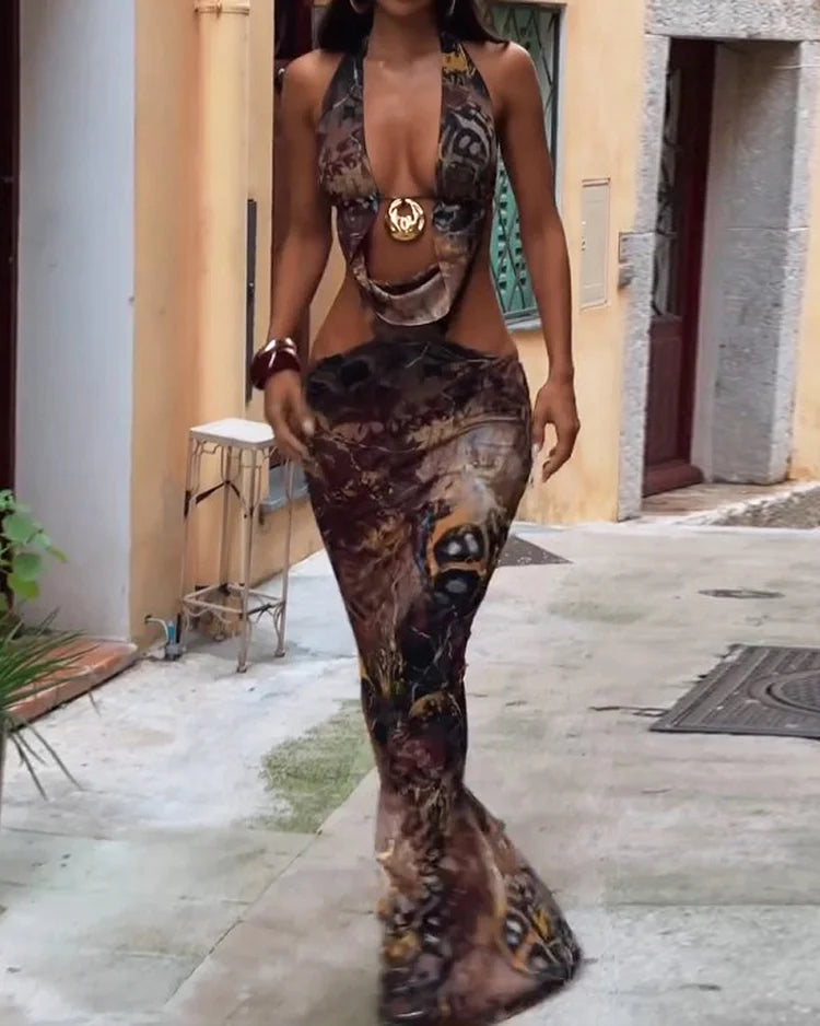 Ayla – Mouwloze jurk met cut-outs