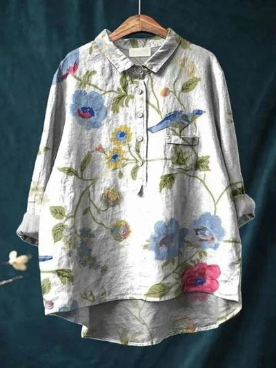 Lila - Bloemenprint Blouse