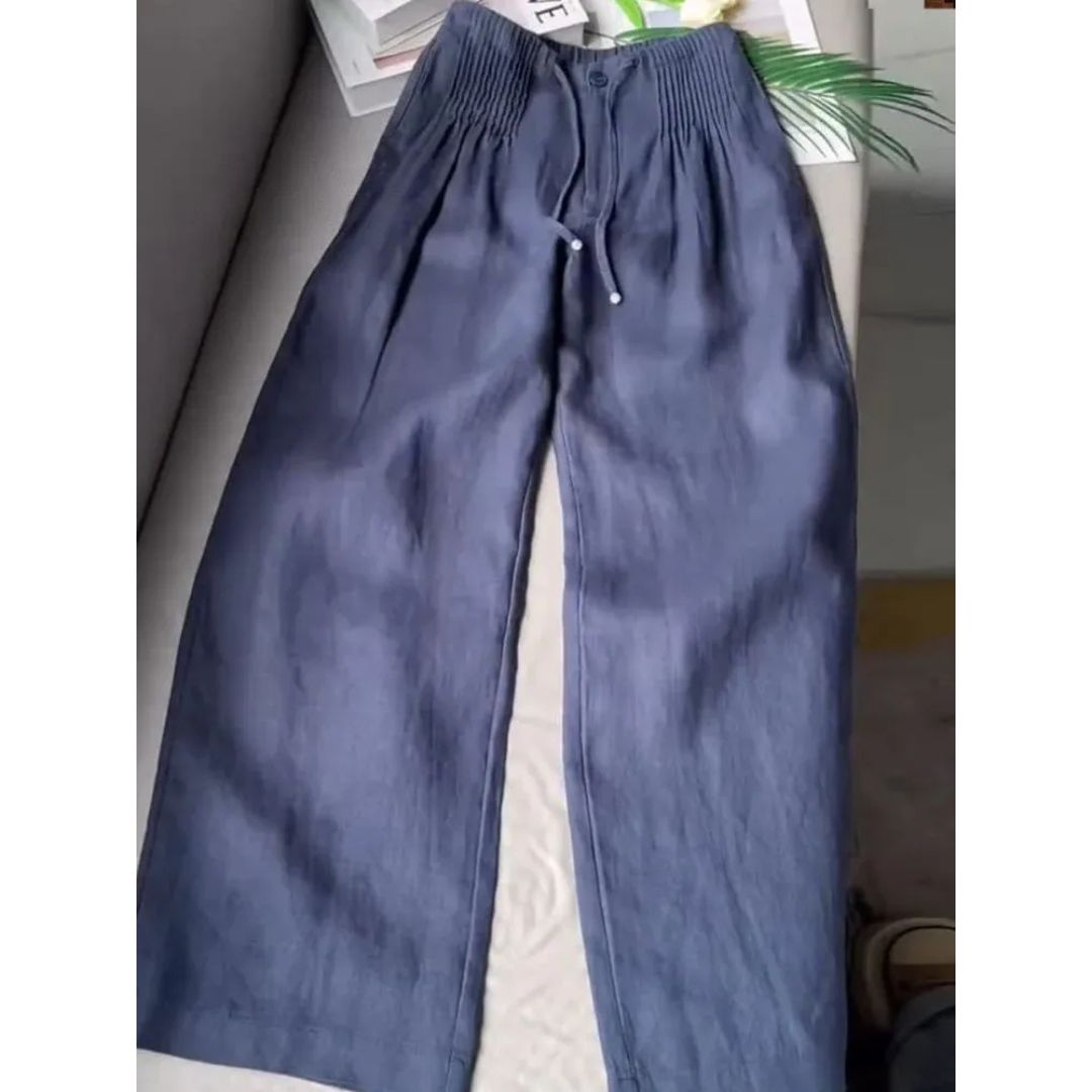 NAÏA – WIJDE BROEK MET PLOOIEN