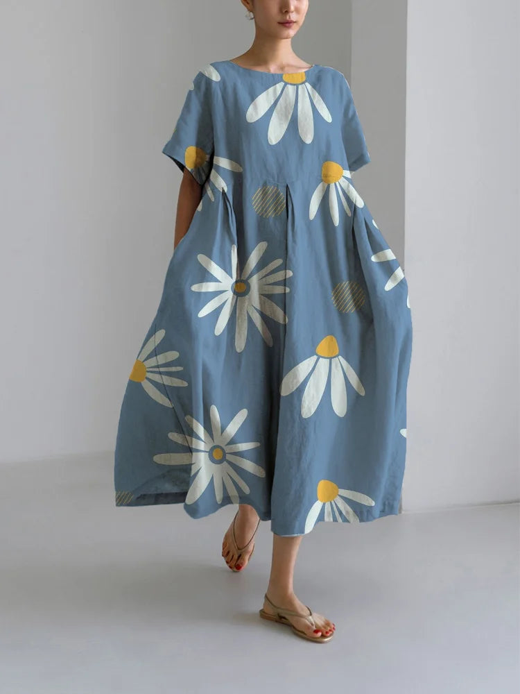 ZARA - KORTE JURK MET BLOEMENDETAILS
