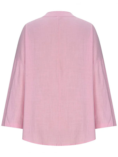 Lina – Losvallend strandshirt met lange mouwen