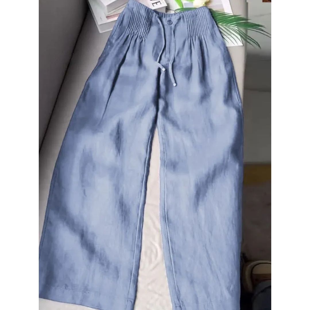 NAÏA – WIJDE BROEK MET PLOOIEN