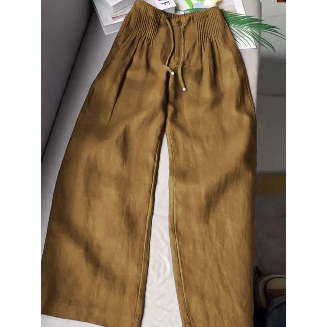 NAÏA – WIJDE BROEK MET PLOOIEN