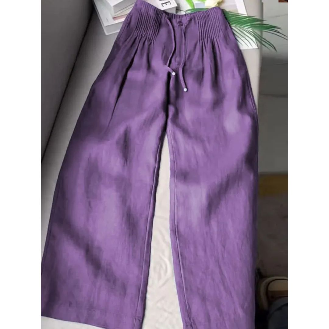 NAÏA – WIJDE BROEK MET PLOOIEN