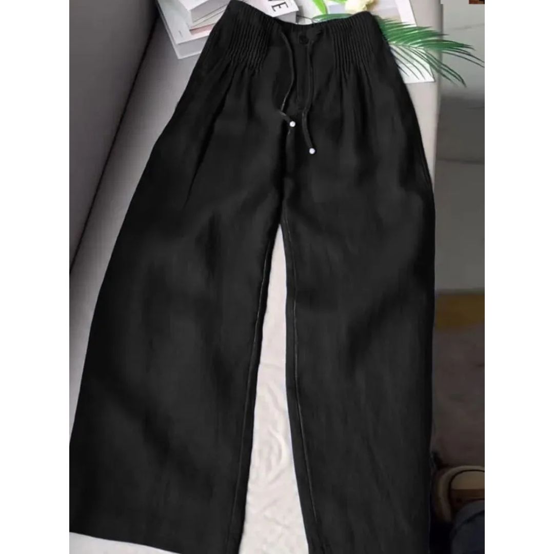 NAÏA – WIJDE BROEK MET PLOOIEN