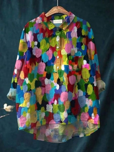 Lila - Bloemenprint Blouse