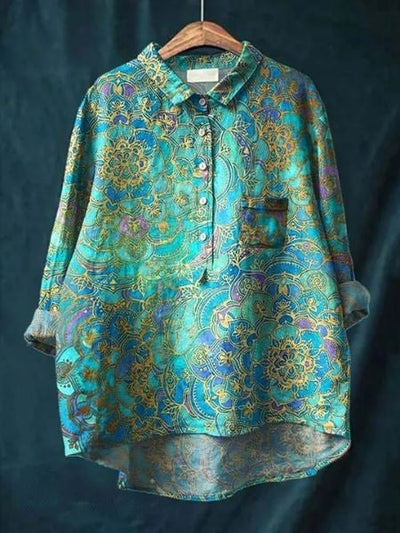 Lila - Bloemenprint Blouse