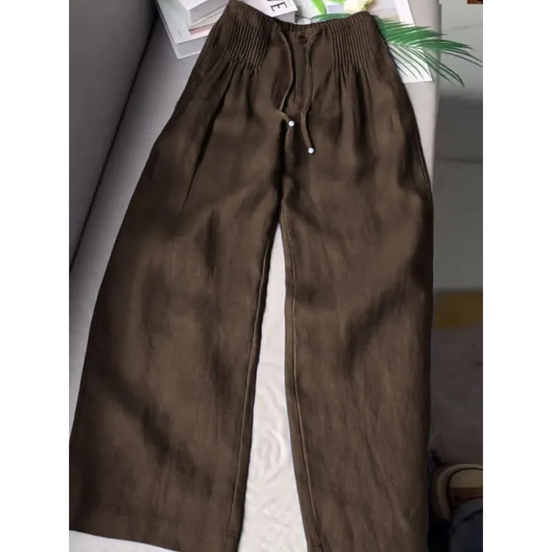 NAÏA – WIJDE BROEK MET PLOOIEN
