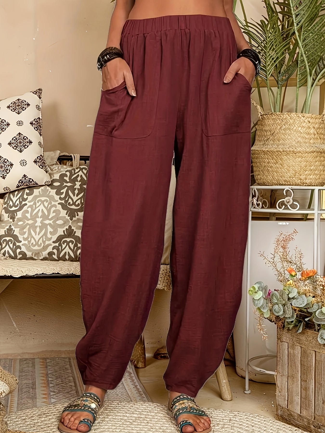 NOÉMIE™ Relaxte Linnen Broek