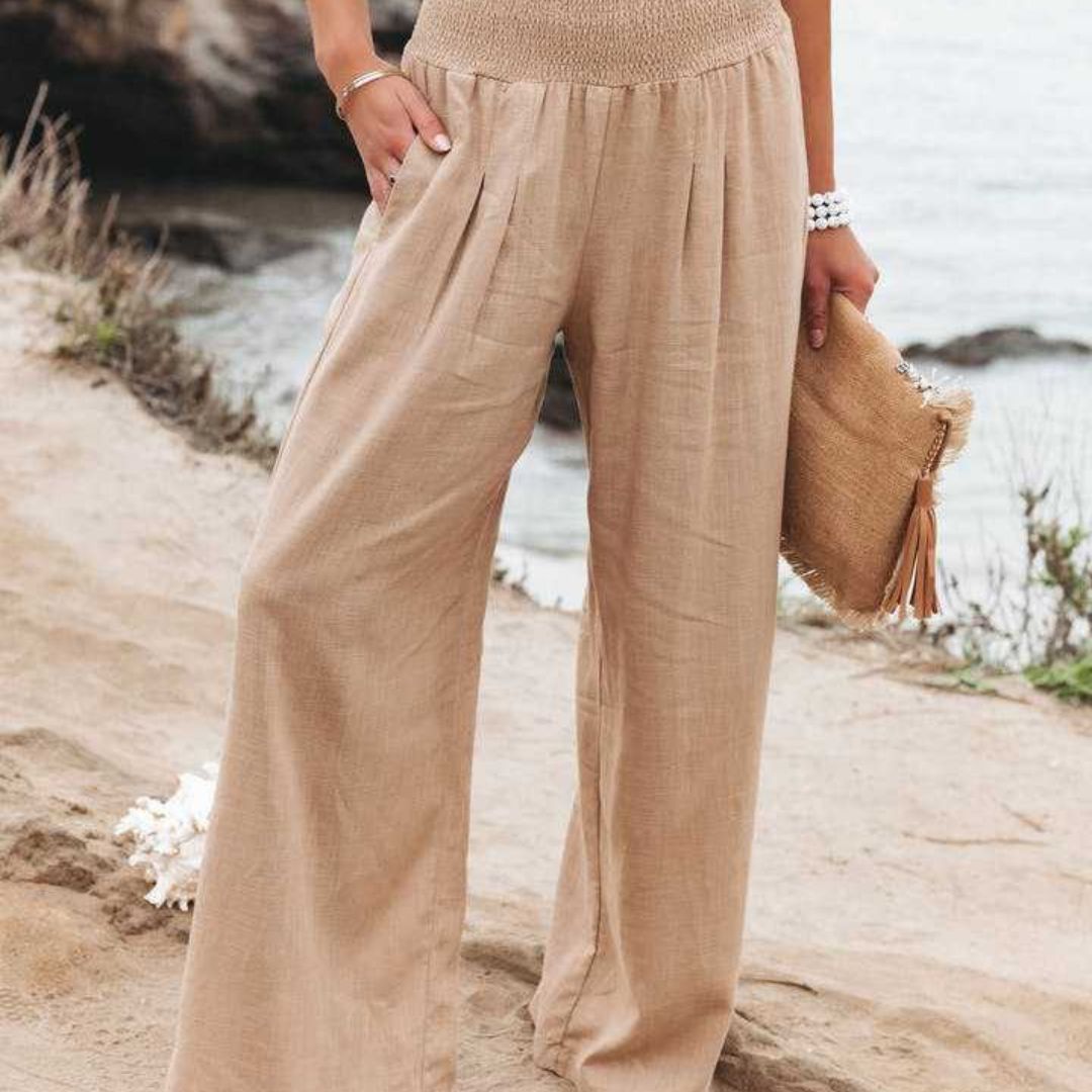 Aileen™ - Strand Brede Pijpen Broek