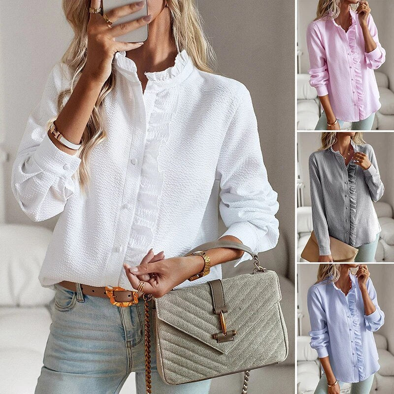 Lisbeth™ | Mouwloze Blouse met Knoopkraag