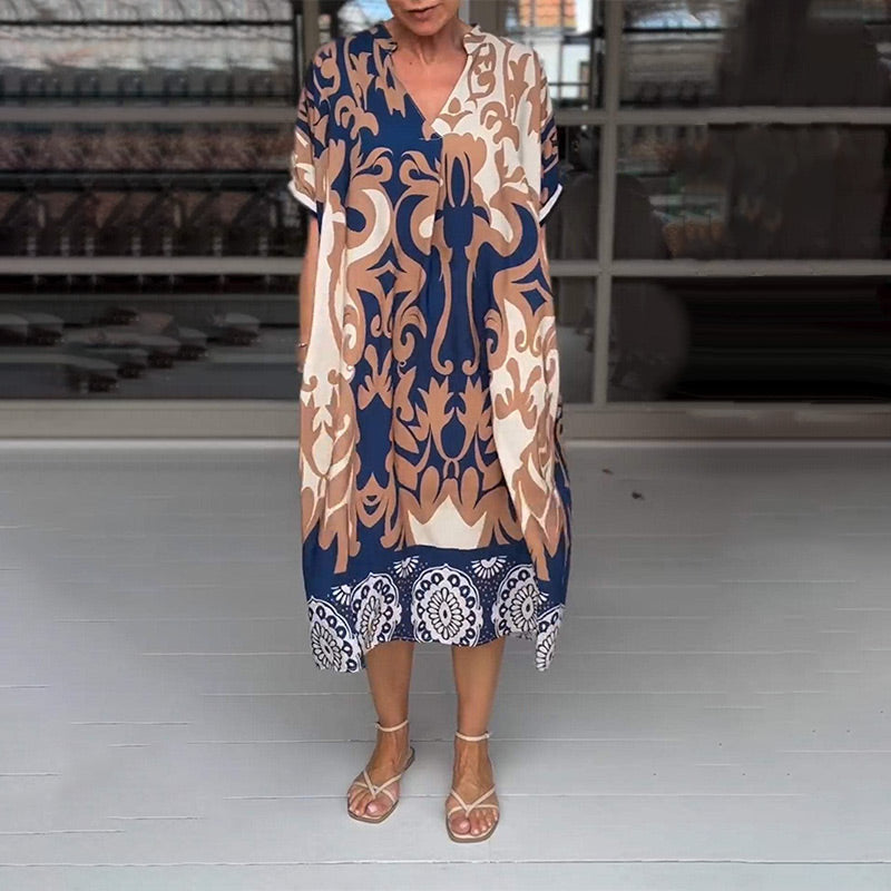 Bente™ - Midi Jurk met Elegante Print
