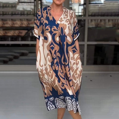 Bente™ - Midi Jurk met Elegante Print