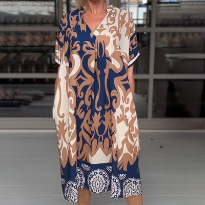 Bente™ - Midi Jurk met Elegante Print