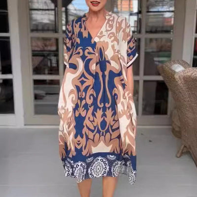 Bente™ - Midi Jurk met Elegante Print