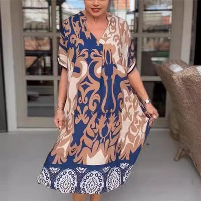 Bente™ - Midi Jurk met Elegante Print